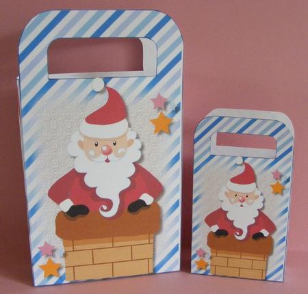 Lobely Gift Bag with Santa Clause  by Diana Holmes