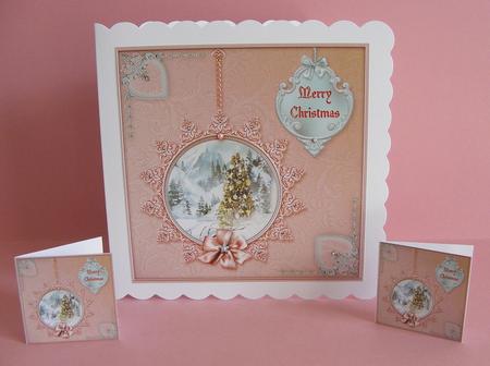 Winter Through the Looking Glass 8x8 Card Front - Salmon by Diana Holmes