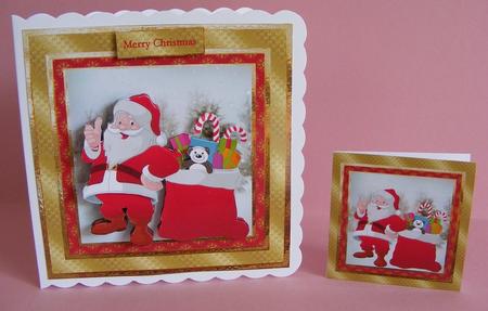 Santa with His Toy Sack Mini Kit by Diana Holmes