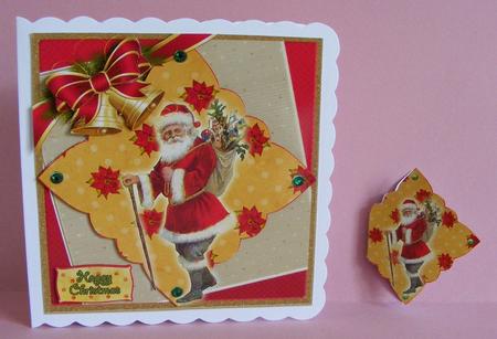 Mini Kit- Vintage Santa for Christmas Greetings by Diana Holmes