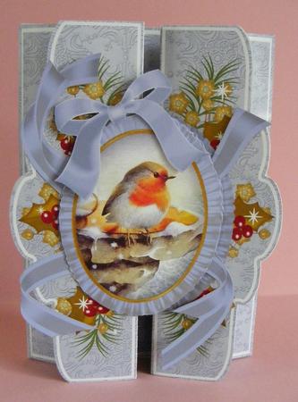 Blue Robin A5 Tri-fold Fancy Card Mini Kit by Diana Holmes