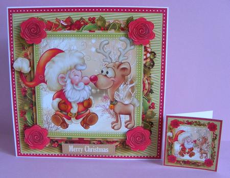 Eskimo Kisses Card Front Kit by Diana Holmes