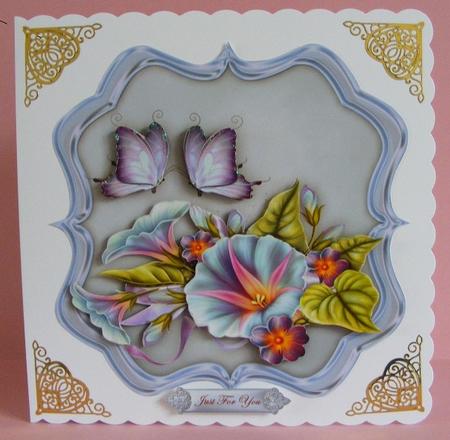 Scallop Topper Glorious Morning & Butterflies by Diana Holmes