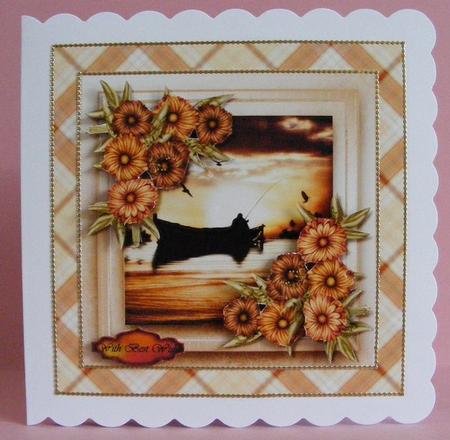 Male Card Gone Fishing 2 by Diana Holmes