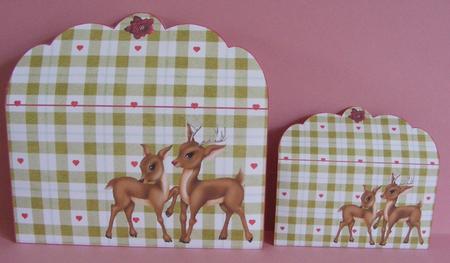 Christmas Reindeers Money Wallet by Diana Holmes
