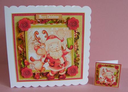 Santa Selfie Card Front Kit by Diana Holmes