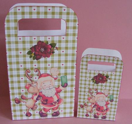 Santa Selfie Christmas Gift Bag by Diana Holmes