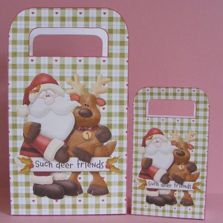 Such Deer Friends Christmas Gift Bag by Diana Holmes