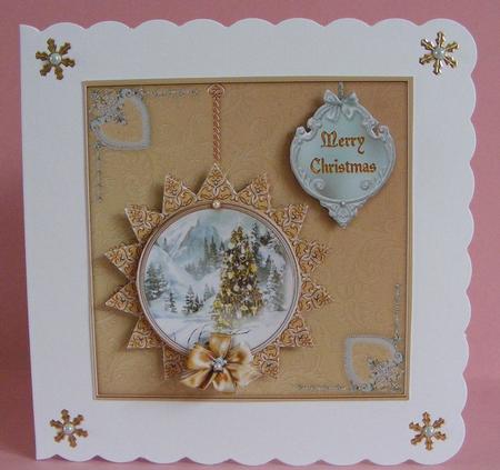 Winter Through the Looking Glass 5x5 Decoupage - Caramel by Diana Holmes