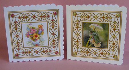 Pearl Embellished Gold Frames Cu by Diana Holmes