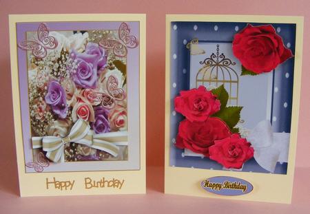 Roses and Floral 3D Card 2 Per Sheet by Diana Holmes