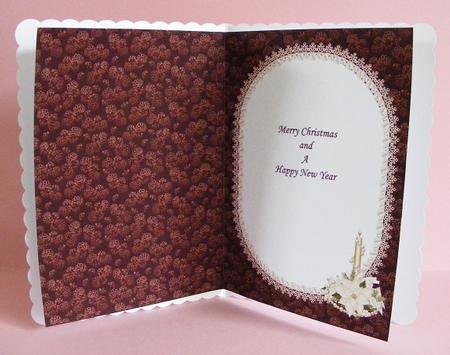 White Poinsettia Insert by Diana Holmes