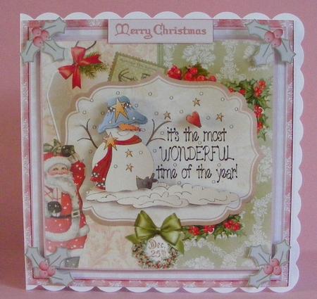 Christmas Snowman Wonderland Topper by Diana Holmes
