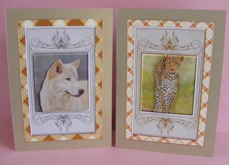 Wolf & Leopard - Wildlife Duodecoupage by Diana Holmes