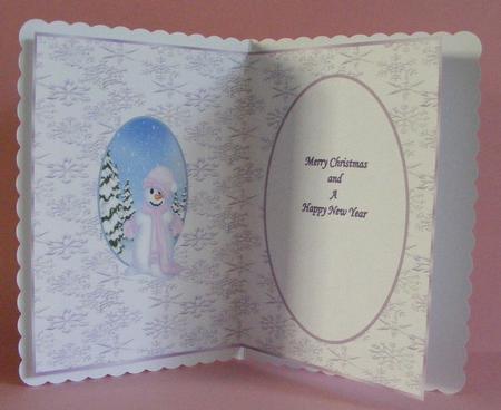 Merry Christmas Little Girl Insert by Diana Holmes