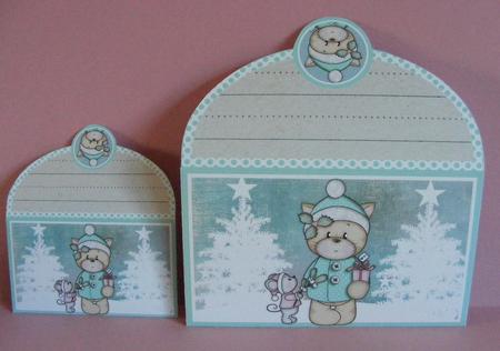 Christmas Kitty & Friend Money Wallet by Diana Holmes