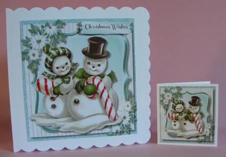 Greetings from Mr & Mrs Snowman  by Diana Holmes