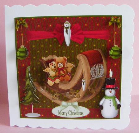 2 Christmas Bears by Diana Holmes
