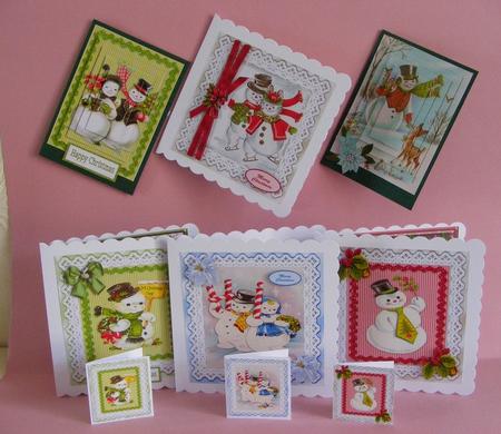 Bumper Kit of Lovely Snowmen 6, 8x8 and 6 Pyramids by Diana Holmes