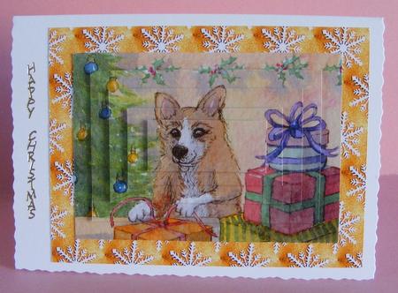 She Loved Wrapping Christmas Presents Pyramid by Diana Holmes