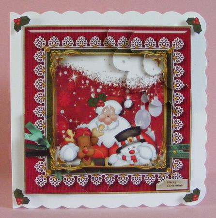 Christmas Friends Card Topper by Diana Holmes