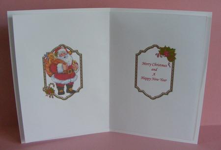 Joyful Santa Quick Card Insert by Diana Holmes