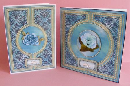 Shades of Blue Backgrounds & Card Fronts by Diana Holmes