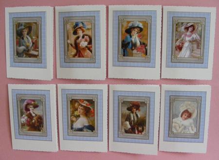 Emile Vernon - Ladies with Hats Tags by Diana Holmes