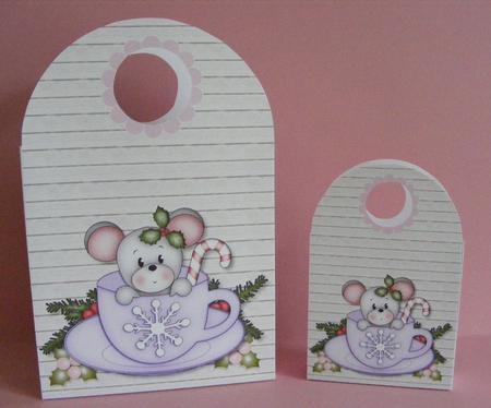 Christmas Cup Maisy Large Gift Bag by Diana Holmes