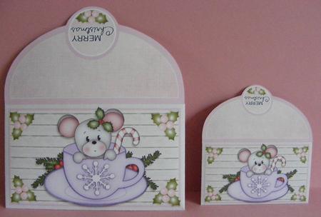 Christmas Cup Maisy Christmas Money Wallet by Diana Holmes