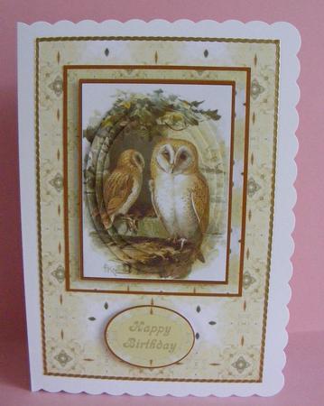 Owl Decoupage Topper by Diana Holmes