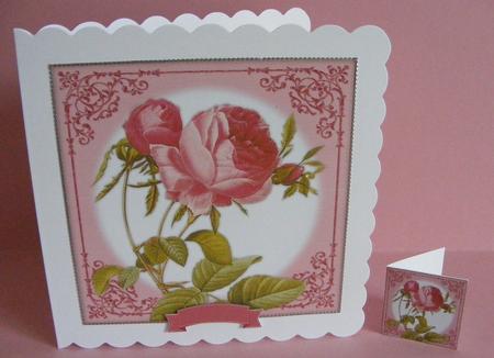 Vintage Rose 8x8 Topper & Embellishments by Diana Holmes