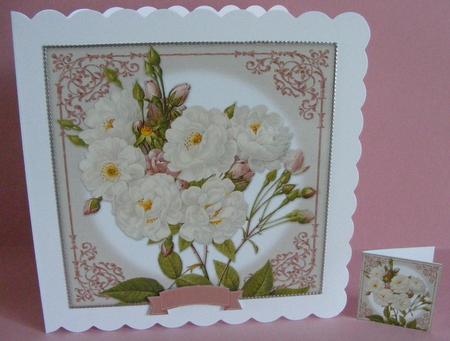 Vintage Rose 8x8 Topper & Embellishments by Diana Holmes