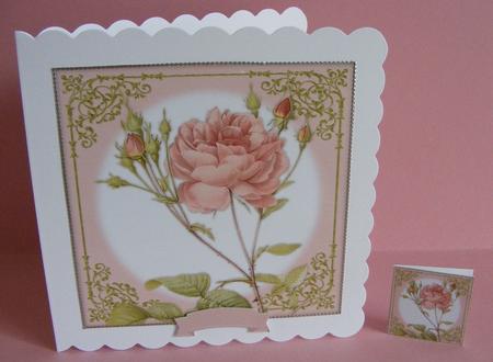 Vintage Rose 8x8 Topper & Embellishments by Diana Holmes