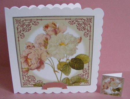 Vintage Rose 8x8 Topper & Embellishments by Diana Holmes