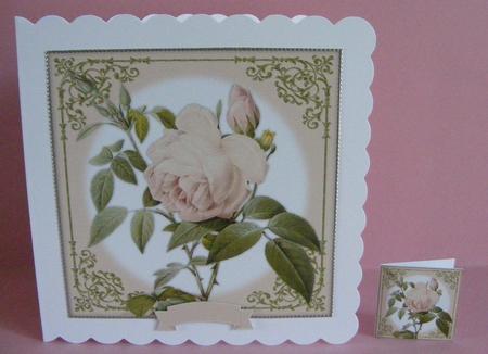 Vintage Rose 8x8 Topper & Embellishments by Diana Holmes