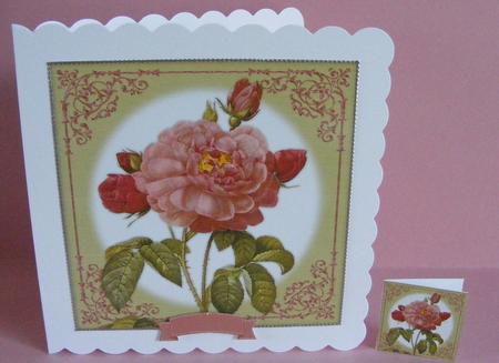 Vintage Rose 8x8 Topper & Embellishments by Diana Holmes