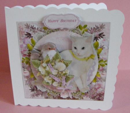 Spring Flowers and Friends Topper with Decoupage by Diana Holmes