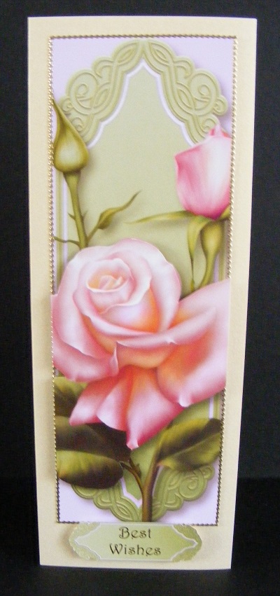 Pink Edwardian Roses Large Dl by Diana Holmes