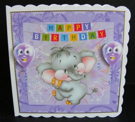 Purple Age Card by Diana Holmes