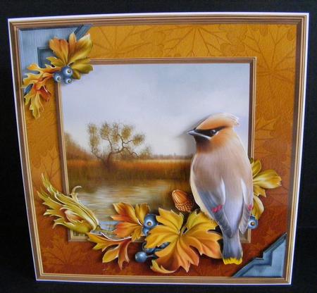 8"x 8" Cardfront with Decoupage by Diana Holmes