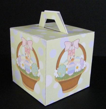 Little Chick in Basket Gift Box by Diana Holmes