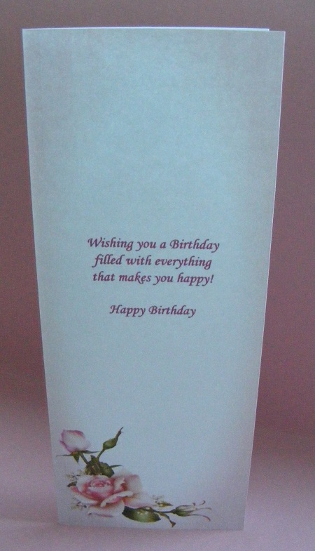 Gorgeous Pink Roses Large Dl Insert by Diana Holmes