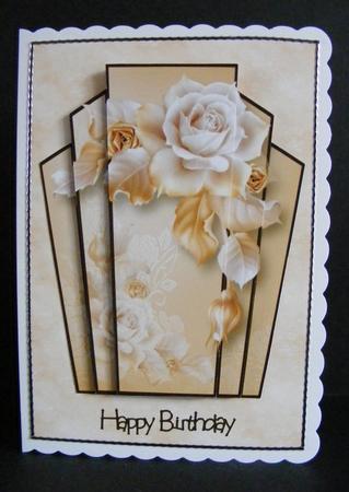 Art Deco Stacker - Golden Rose by Diana Holmes