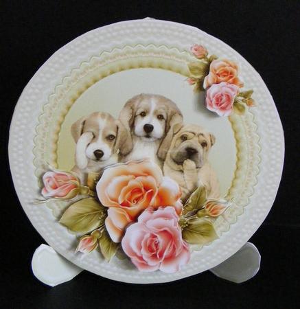 Plate and Stand Card by Diana Holmes