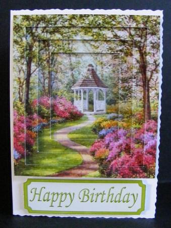 A Walk in a Garden of Flowers Tunnel Pyramids by Diana Holmes