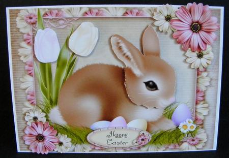 Brown Easter Bunny by Diana Holmes