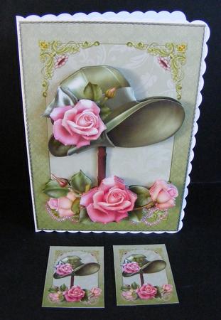 Downton Hat Roses & Beads Mini Kit by Diana Holmes