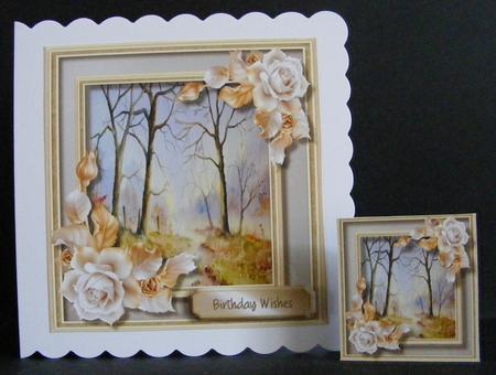 Stunning Misty Morning and Golden Roses  by Diana Holmes