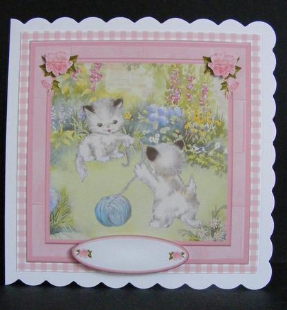 You're the Cat's Whiskers Card Topper & Decoupage by Diana Holmes